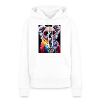 Koala Sunglasses - Women’s Premium Organic Hoodie - white - Front - Julia (174cm)