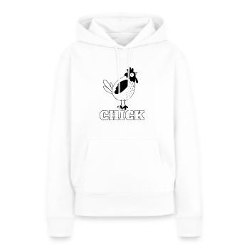 Chick for Chicks - Cute chick T-shirt - Women’s Premium Organic Hoodie - white - Front - Julia (174cm)
