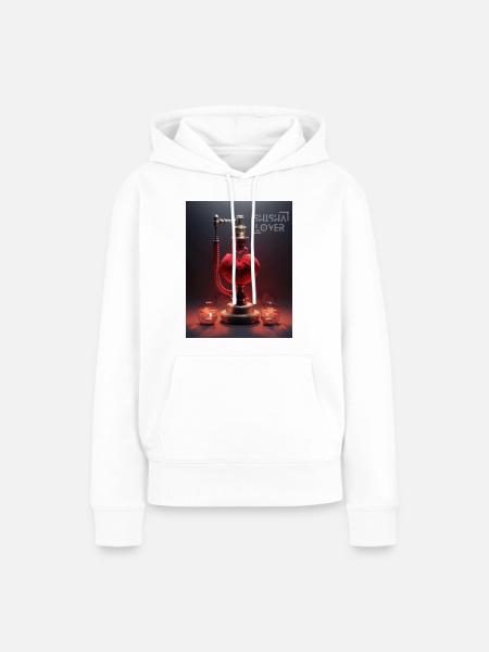 Shisha Lover Futuristic - Frauen Premium Bio Hoodie - Weiß
