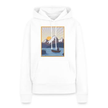 Wassersport - Frauen Premium Bio Hoodie - Weiß - Vorne - Julia (174cm)