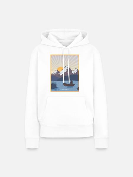 Wassersport - Frauen Premium Bio Hoodie - Weiß