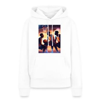 enjoy your life 1 - Frauen Premium Bio Hoodie - Weiß - Vorne - Julia (174cm)