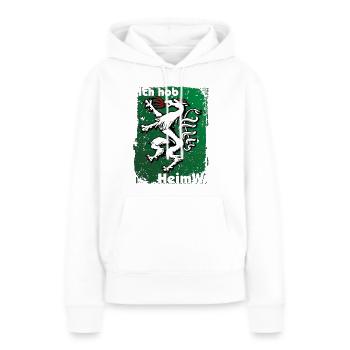 Heimweh - HeimW in meine Heimat die Steiermark - Frauen Premium Bio Hoodie - Weiß - Vorne - Julia (174cm)
