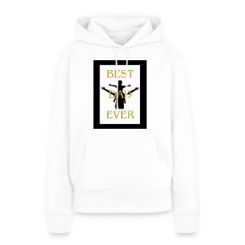 Best Dad - Frauen Premium Bio Hoodie - Weiß - Vorne - Julia (174cm)