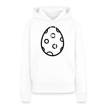 Oeuf de Pâques - Sweat à capuche Premium bio Femme - blanc - Devant - Julia (174cm)