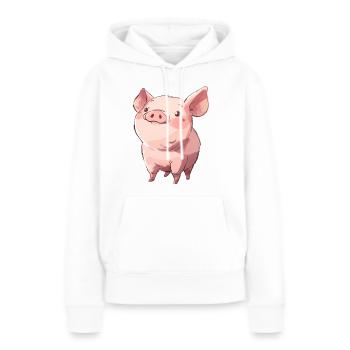 Schweinchen Piggy - Women’s Premium Organic Hoodie - white - Front - Julia (174cm)