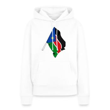 Flag South Sudan - Women’s Premium Organic Hoodie - white - Front - Julia (174cm)