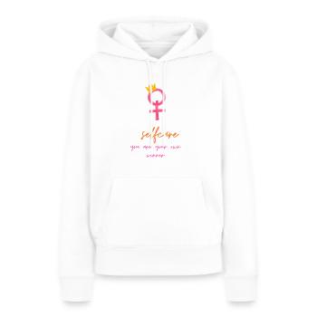 Girl power - Women’s Premium Organic Hoodie - white - Front - Julia (174cm)