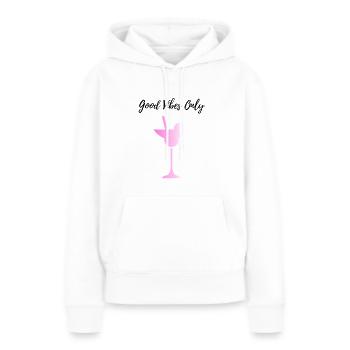 Gute Laune Cocktail - Frauen Premium Bio Hoodie - Weiß - Vorne - Julia (174cm)