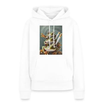 Smoking frogs - Women’s Premium Organic Hoodie - white - Front - Julia (174cm)