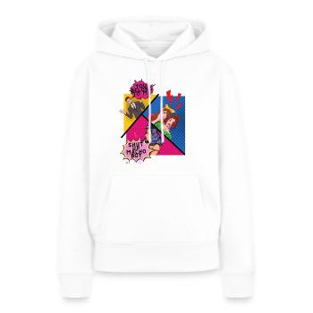 shut up macho - Women’s Premium Organic Hoodie - white - Front - Julia (174cm)