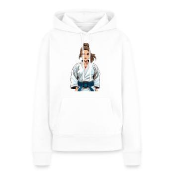 Judo – Judoka Illustration - Women’s Premium Organic Hoodie - white - Front - Julia (174cm)
