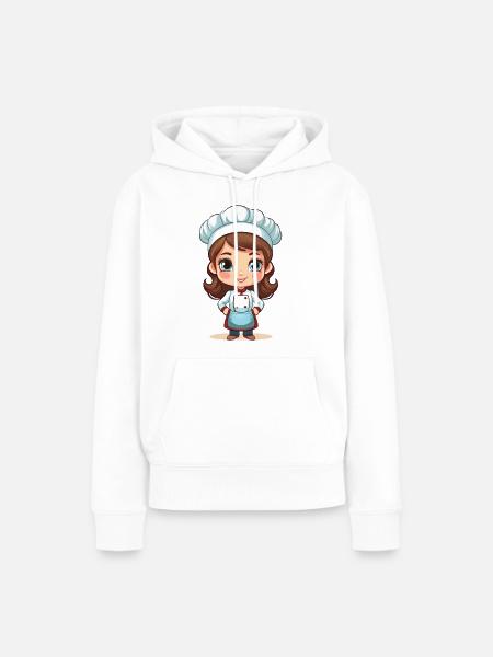 Bäckerin oder Köchin - Frauen Premium Bio Hoodie - Weiß