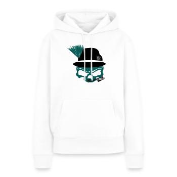 Steiermark - Frauen Premium Bio Hoodie - Weiß - Vorne - Julia (174cm)