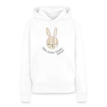 Süßes Oster-T-Shirt als Geschenk für Mamas - Frauen Premium Bio Hoodie - Weiß - Vorne - Julia (174cm)