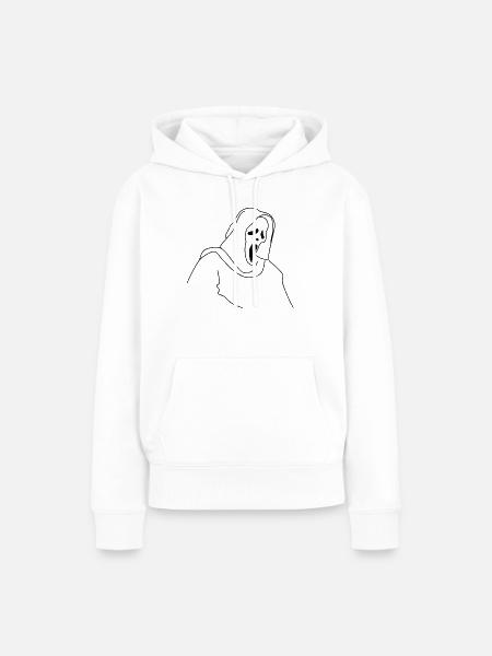 Schrei - Frauen Premium Bio Hoodie - Weiß