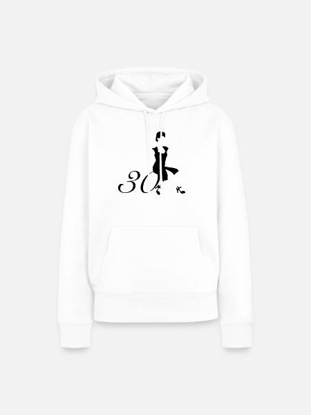 1930er Stewardess - Frauen Premium Bio Hoodie - Weiß