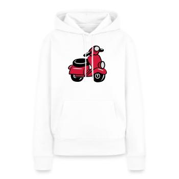 motorroller suess - Frauen Premium Bio Hoodie - Weiß - Vorne - Julia (174cm)