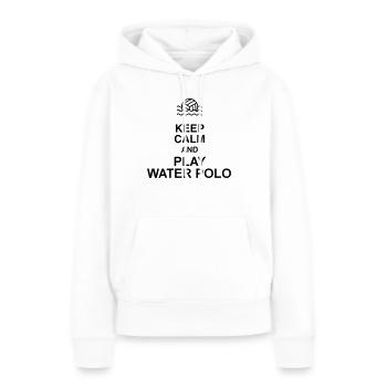 Water Polo / Water-Polo / Sport / Poloïste - Sweat à capuche Premium bio Femme - blanc - Devant - Julia (174cm)