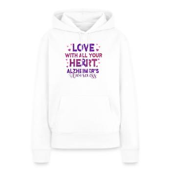Alzheimer Krankheit Gehirn Vergessen Vergesslich - Frauen Premium Bio Hoodie - Weiß - Vorne - Julia (174cm)