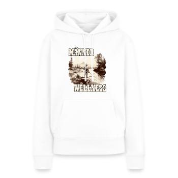 Männer Wellness Angelausflug Angler Geschenk - Frauen Premium Bio Hoodie - Weiß - Vorne - Julia (174cm)