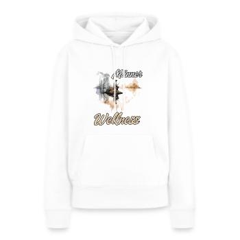 Männer Wellness Angler Geschenk Angler Herren - Frauen Premium Bio Hoodie - Weiß - Vorne - Julia (174cm)