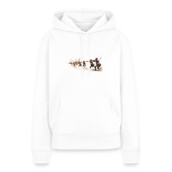 Infanterie de ligne 17-18e siècle Infanterie - Sweat à capuche Premium bio Femme - blanc - Devant - Julia (174cm)