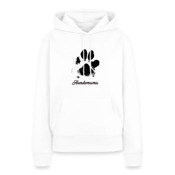 T-shirt Maman Chien Bulldog - Sweat à capuche Premium bio Femme - blanc - Devant - Julia (174cm)