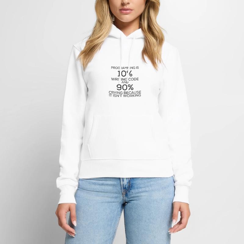 Lustiger Spruch Programmieren Programmier Frauen Premium Bio Hoodie