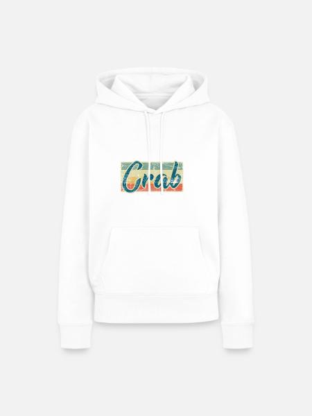 Krabbe - Frauen Premium Bio Hoodie - Weiß