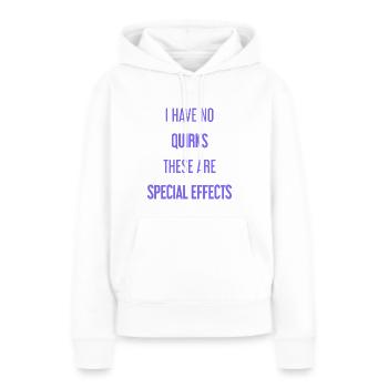 Keine Macken, nur Special Effects! - Frauen Premium Bio Hoodie - Weiß - Vorne - Julia (174cm)