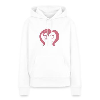 rosa haare - Frauen Premium Bio Hoodie - Weiß - Vorne - Julia (174cm)