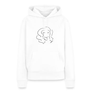 manga figur - Frauen Premium Bio Hoodie - Weiß - Vorne - Julia (174cm)