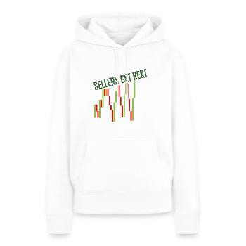 Sellers Get Rekt - Women’s Premium Organic Hoodie - white - Front - Julia (174cm)