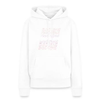 Mauvais gyal - Sweat à capuche Premium bio Femme - blanc - Devant - Julia (174cm)