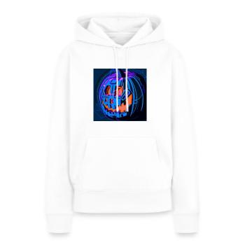 Halloween Kübis dans le style science-fiction - Sweat à capuche Premium bio Femme - blanc - Devant - Julia (174cm)