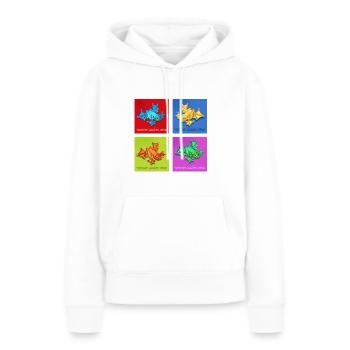 pfeilgiftfrosch - Frauen Premium Bio Hoodie - Weiß - Vorne - Julia (174cm)