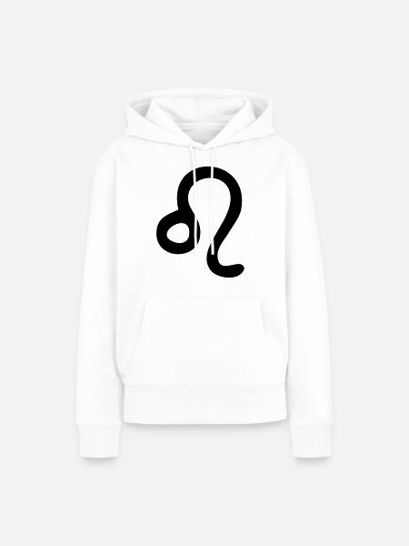 sternzeichen löwe - Frauen Premium Bio Hoodie - Weiß