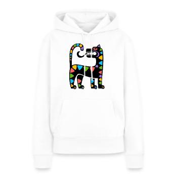 Culture inca, Amérique latine - Sweat à capuche Premium bio Femme - blanc - Devant - Julia (174cm)