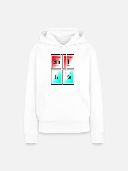 Lächelt | Periodensystem der Elemente - Frauen Premium Bio Hoodie - Weiß