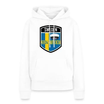Abschlussfeier 2024 Abiturfeier - Frauen Premium Bio Hoodie - Weiß - Vorne - Julia (174cm)