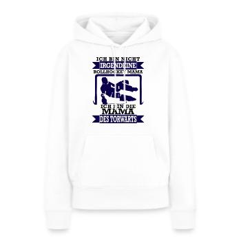 Torwartmama - Frauen Premium Bio Hoodie - Weiß - Vorne - Julia (174cm)