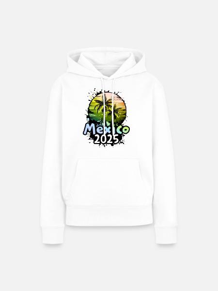 Mexico 2025 - Frauen Premium Bio Hoodie - Weiß