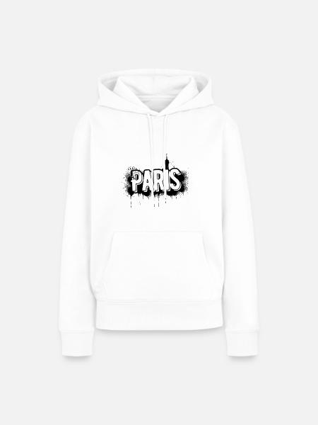 Paris Urban Logo - Frauen Premium Bio Hoodie - Weiß
