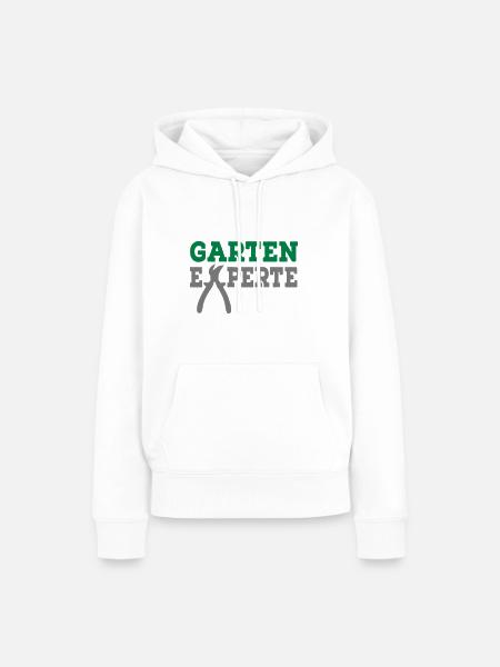 Garten Experte - Frauen Premium Bio Hoodie - Weiß