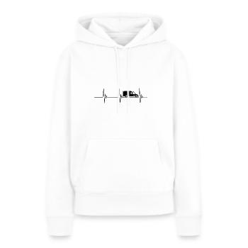 Krankenwagen Puls Notarzt Geschenk Medizin - Frauen Premium Bio Hoodie - Weiß - Vorne - Julia (174cm)