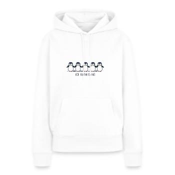eisbader winterbader pinguin eisbaden - Frauen Premium Bio Hoodie - Weiß - Vorne - Julia (174cm)