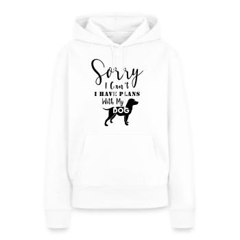 I Work Hard So My Dog Can Have A Better Life - Frauen Premium Bio Hoodie - Weiß - Vorne - Julia (174cm)