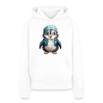 Tordalk - Frauen Premium Bio Hoodie - Weiß - Vorne - Julia (174cm)