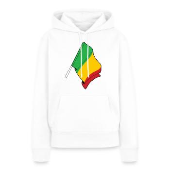 Flagge Mali - Frauen Premium Bio Hoodie - Weiß - Vorne - Julia (174cm)